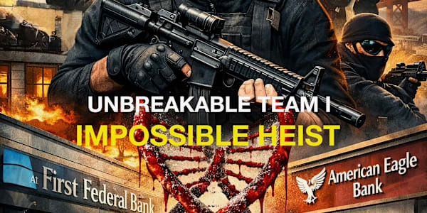 Can you rob two banks 400 miles apart at the same time? No? Well, they can!