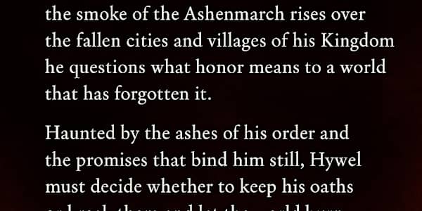 Back Blurb for The Raven of Brynfael - Book One of the Hymn to the Pyre