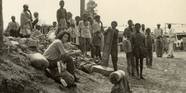 Waiting for a ride, Ethiopia 1972 My traveling buddy (David) and I spent