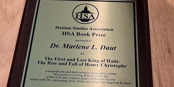 2025 Haitian Studies Association Book Prize awarded to "The First and Last