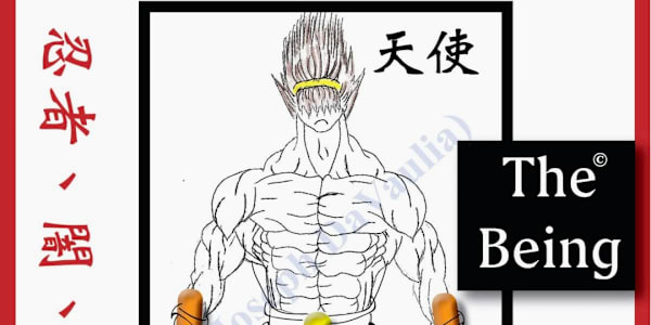 A depiction of the being that stopped Asoya