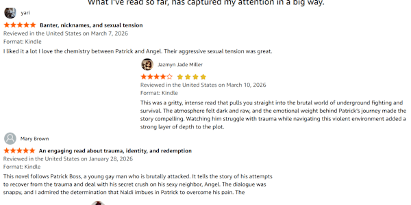 Reviews Incoming!!! I've been getting more reviews and I am so grateful!