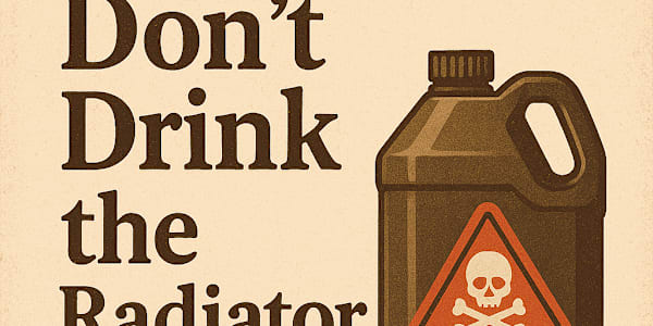 Don’t Drink the Radiator Fluid of Life Not too long ago, if you bought a
