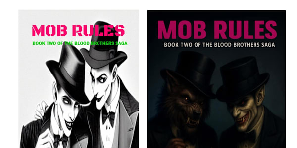 New cover for Mob Rules  On the left is the old cover and on the right is