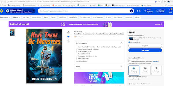 I Guess Walmart Really Does Carry Everything Copies of my books are now