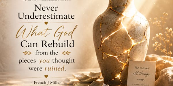 Never Underestimate What God Can Rebuild There are moments in life when it