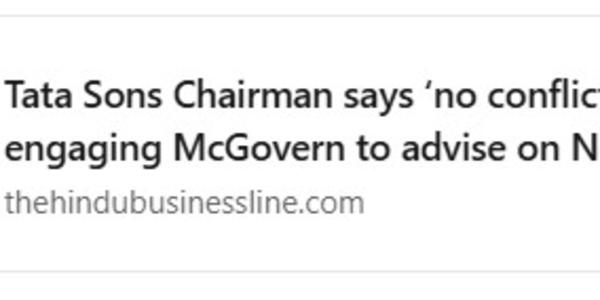 No Conflict of Interest &nbsp;👉&nbsp;&nbsp;Do governance structures need to