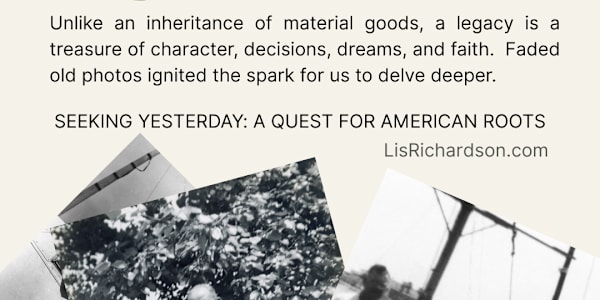 Legacy Fleeting stories about Bob’s grandfather painted a vivid picture in