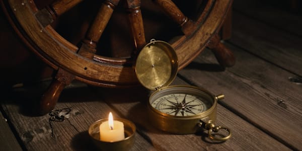 The Rudder and the Fire The ship in the harbor looks immovable. Steel hull,