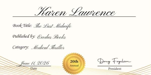 News from Karen: A book award, a publishing show, and a new book idea for