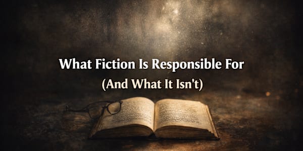 What Fiction Is Responsible For (And What It Isn’t) &nbsp;Fiction is often