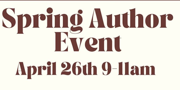 Spring Author Event, Sorso Coffee (Pickerington, OH) I'll be attending