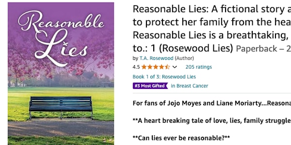 Reasonable Lies" Climbs Amazon Charts, Raising Breast Cancer Awareness