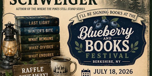 Join Me! Blueberry & Books Festival Mark your calendar! I'll be at the