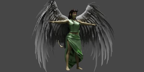 The Chronicles of Alina: Fates' Desire The 3D model of Ayanna Grimoore is