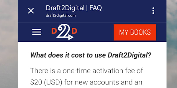 Bye bye, Draft2Digital After I received the email this morning, I, like