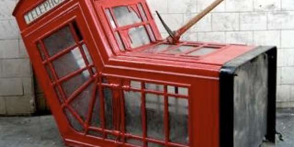 Red Telephone Boxes In April 2006, Banksy created a sculpture based on a