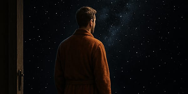 That First Step “What just blew up?”“Don’t know,” I said, sleepily, “but