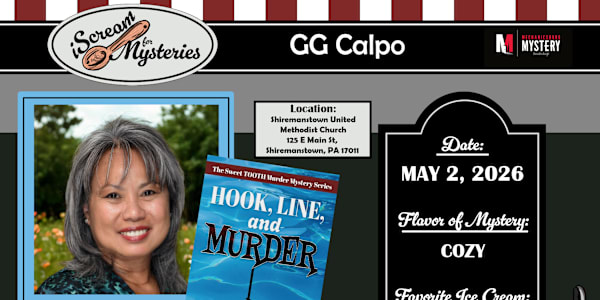 iScream for Mysteries at Mechanicsburg Mystery Bookshop on May 2, 2026