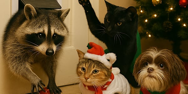 Again? &nbsp;Finally, I appeared, bleary-eyed and barefoot, holding a