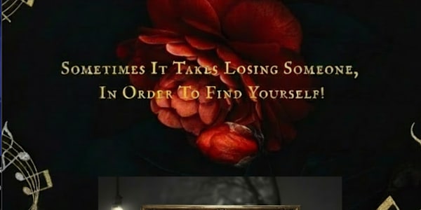 Sometimes It Takes Losing Someone, In Order To Find Yourself! Wow, what an