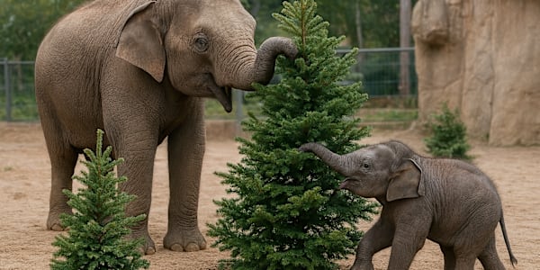 Christmas at the Zoo The second half of December was quiet, and productive.