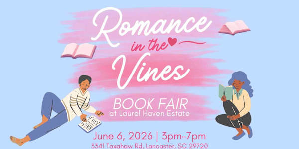 Event this weekend! Are you a romance reader in South Carolina? If so, come