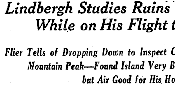 Charles Lindbergh and Haiti’s Citadelle Laferrière, or the “Eighth Wonder