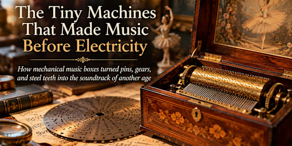 How Music Boxes Work: The Tiny Machines That Played Music Before Records.