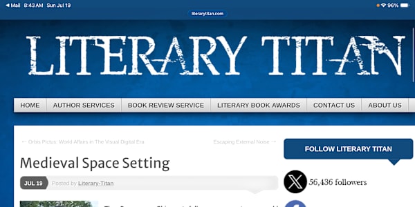 Read my interview of the Dangerous Shipment on Literary Titan The Dangerous