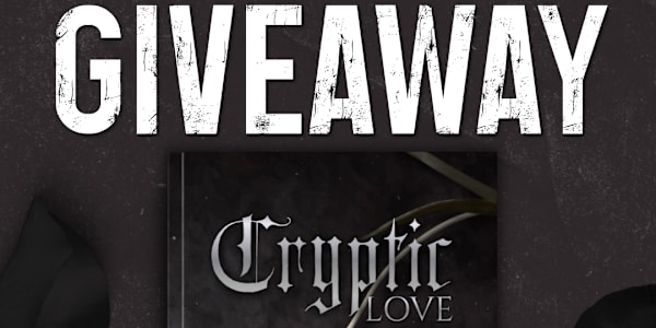 Cryptic Love Paperback Giveaway!  https://forms.gle/jXqjsRPLPmk8s58n7