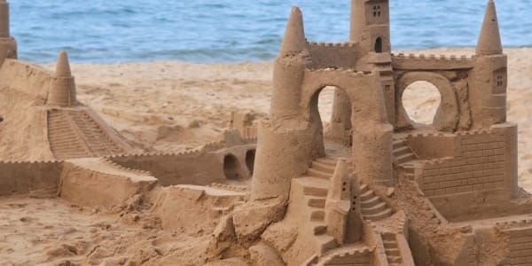  Sandcastles&nbsp;I gilded in ideas and ice&nbsp;Unwavering against your