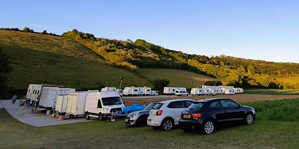 Wow, a month already? The photo above is from a filming base in Kent I was