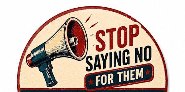 A New Book Is Taking Shape: Stop Saying No for Them Every book starts with