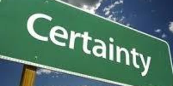 Man's Search for Certainty &nbsp; &nbsp; &nbsp; &nbsp; &nbsp; Anyone