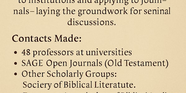 When Heaven Touches Earth: Our Academic Mission to Reclaim Enoch In recent