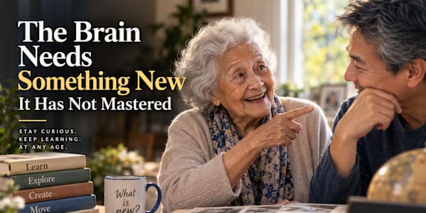 The Brain Needs Something New It Has Not Mastered My centenarian aunt