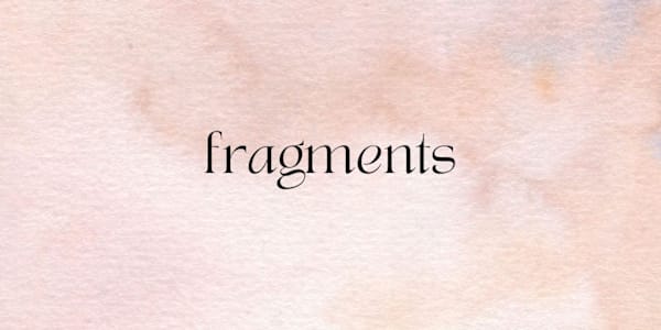 Fragments  Stepping into the fog of dementia, this story is for those who