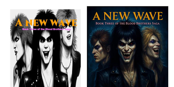 New cover for A New Wave  On the left is the old cover and on the right is
