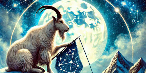 Capricorn Season: Knit Your Legacy with the Cosmos 🧶✨ From December 21,