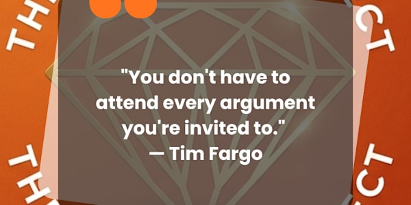 Declining the Invitation: The Mastery of Strategic Disengagement "You don't