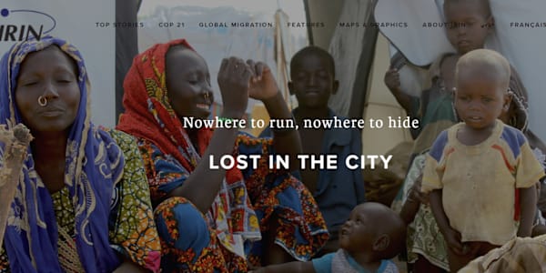 Nowhere to run, nowhere to hide  Lost in the city IN THE DISPLACEMENT CAMPS