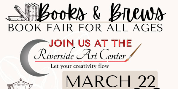 Books and Brews Book Fair My first signing of 2025 will be at Riverside Art