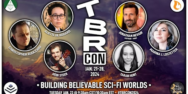 TBR CON 2024 Moderator: Building Believable Sci-Fi WorldsWatch on YouTube