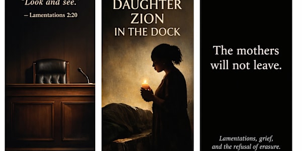 Daughter Zion in the Dock: When Mothers Put God on Trial There are moments