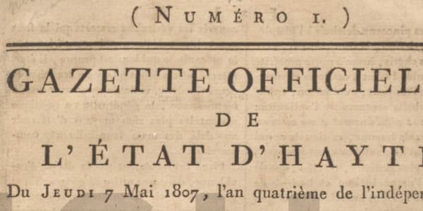 On This Day in Haitian History (May 7, 1807): Publication of the First