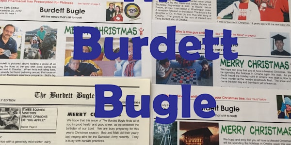 The “Burdett Bugle” I recently published the December 25, 2025, online