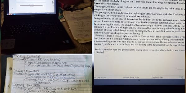 The joys of story creation Okay, it's Sunday. I'm off today and tomorrow