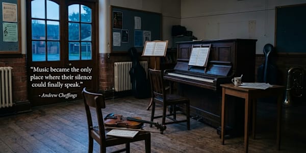 “Music became the only place where their silence could finally speak.” In