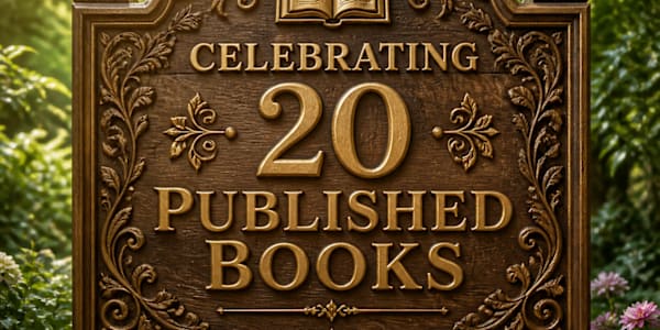 Celebrating 20 Published Books Twenty Books Published!!!So many characters.